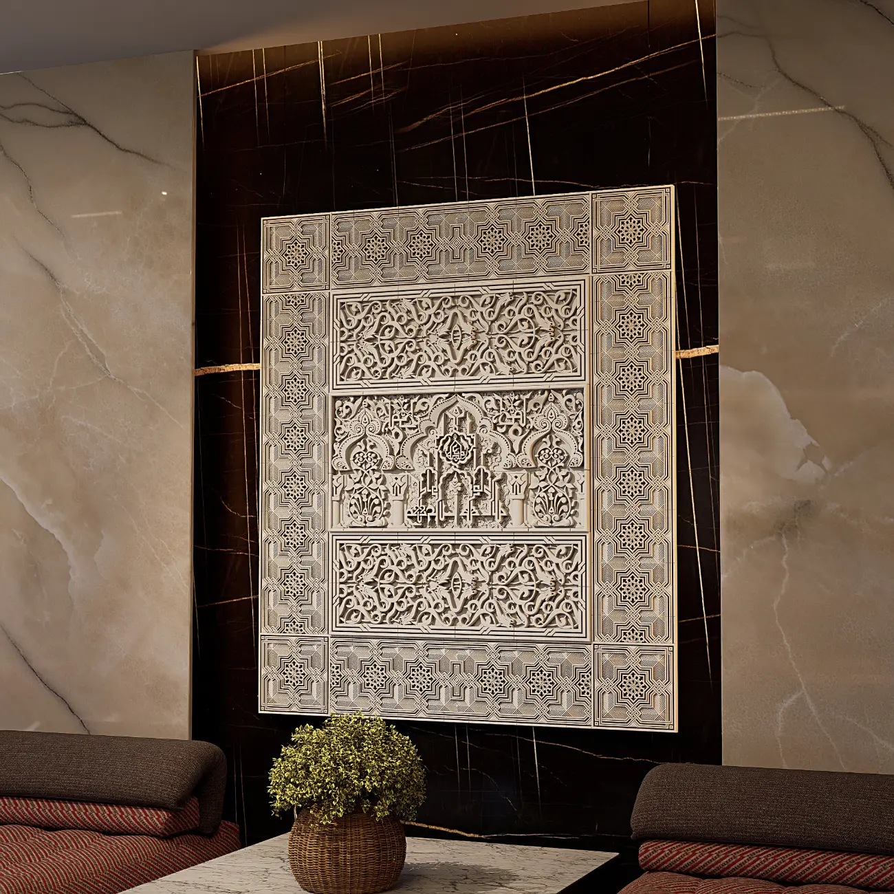 Alhambra wall sculpture reproduction a timeless classical art