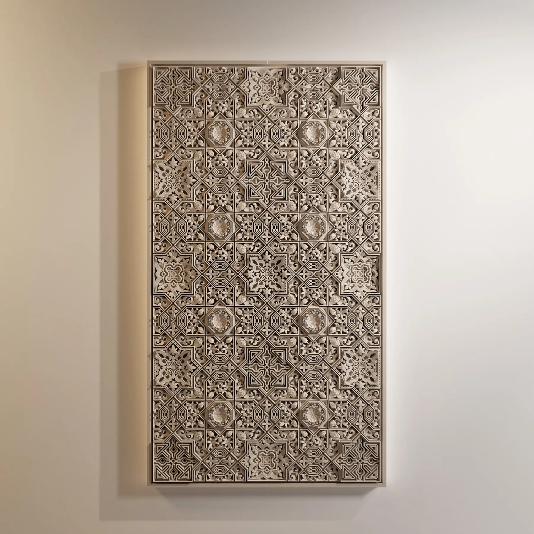 Luxury art in white color matte finish-3A5