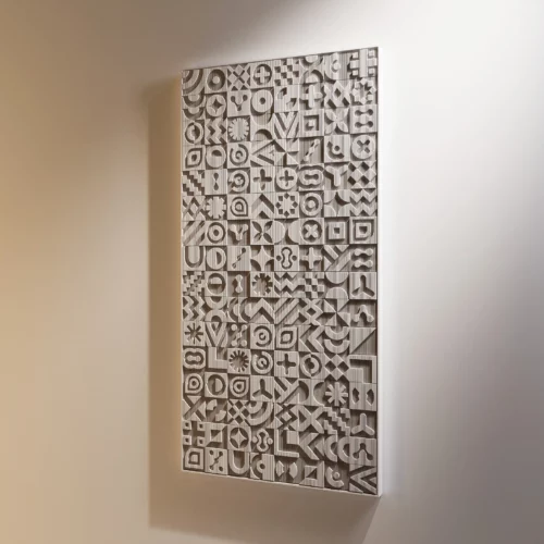 Large wall sculpture for the living room - Enigma