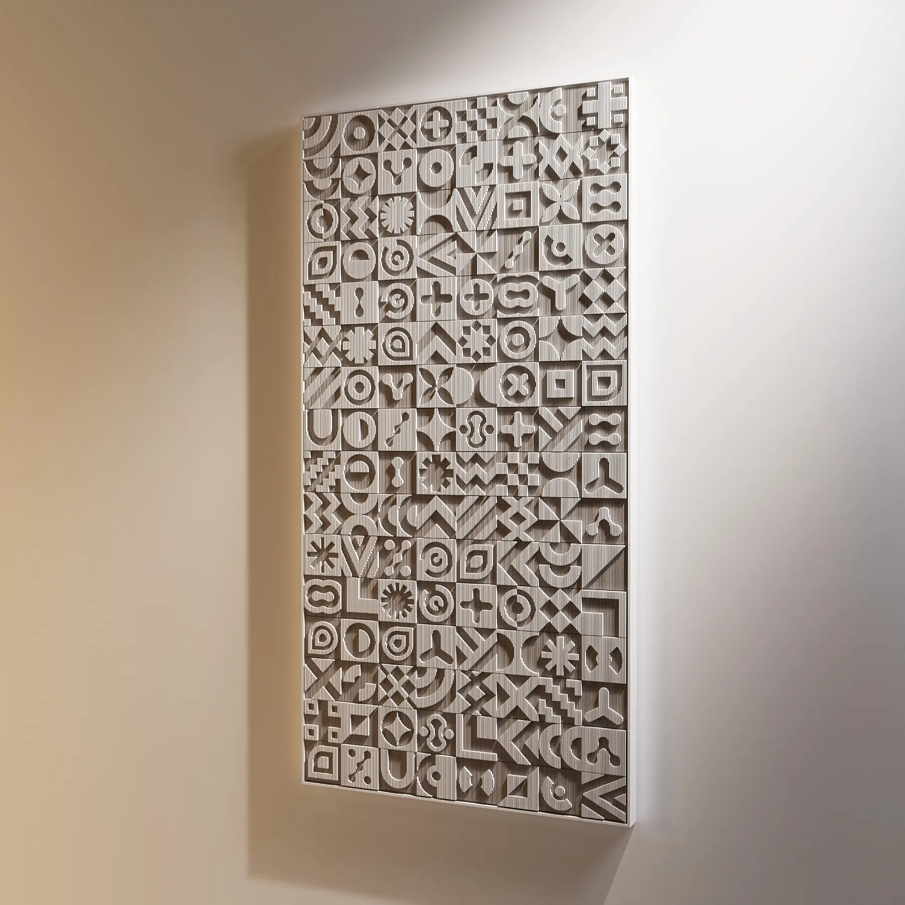 Large wall sculpture for the living room - Enigma