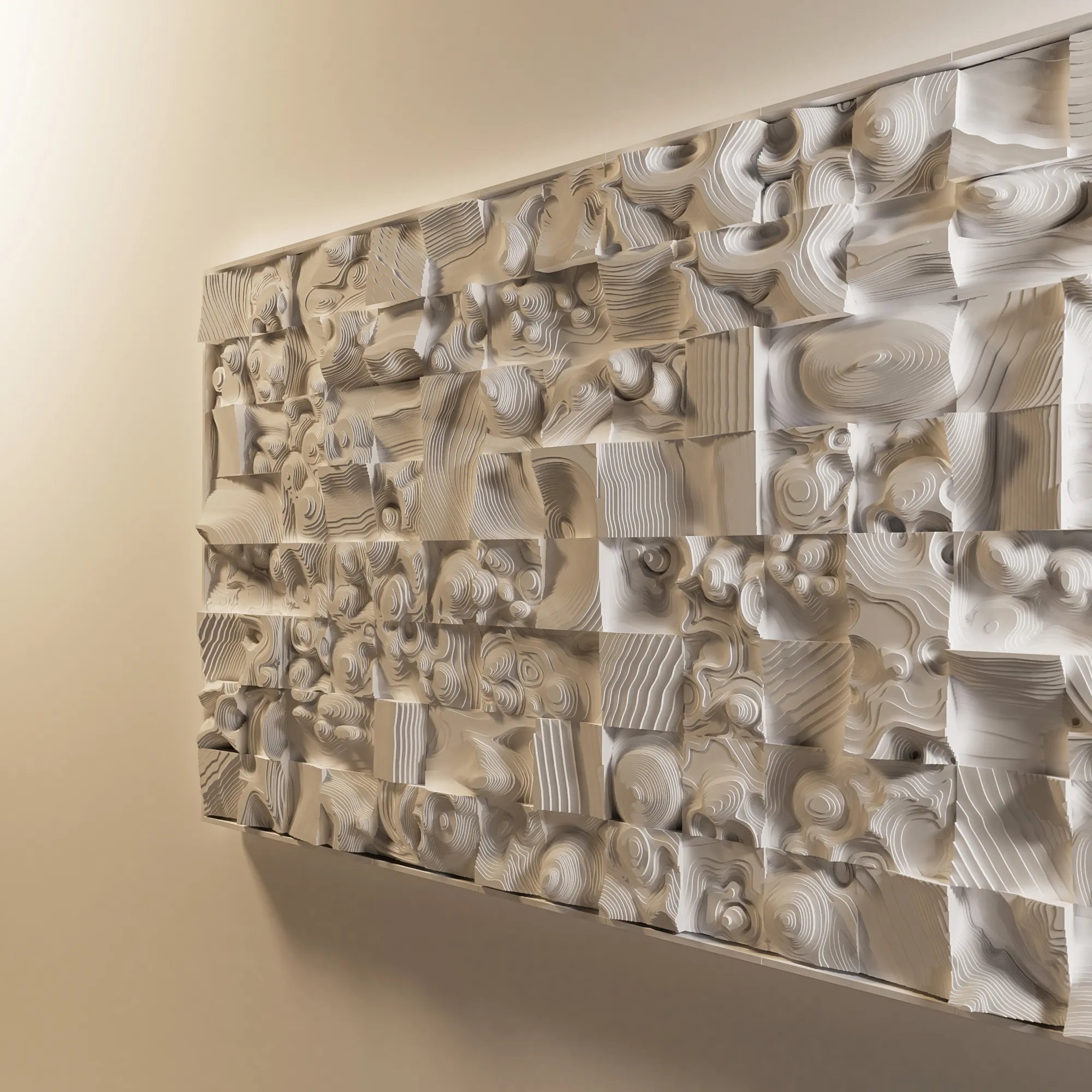 Modern wall sculpture - Islamic - Terra - Custom made